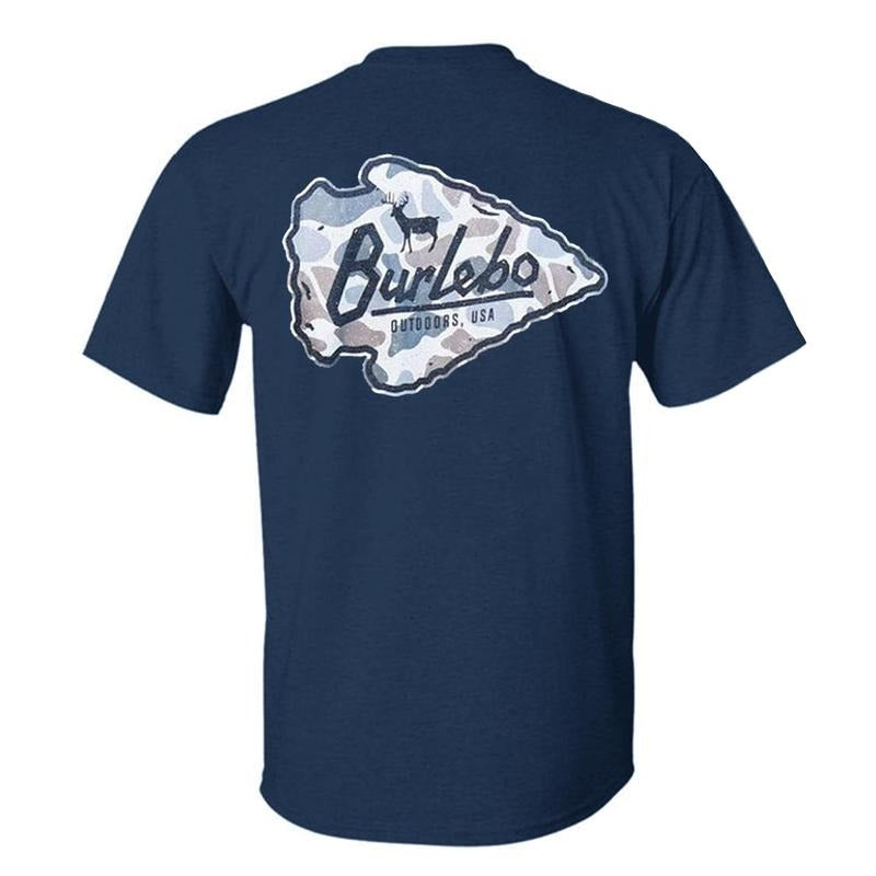 Burlebo Deer Camo Arrowhead T-Shirt, Deer Hunting Shirt, Shirt For Men And Women Hoodie, Sweatshirt | HypeCrazeTee.com