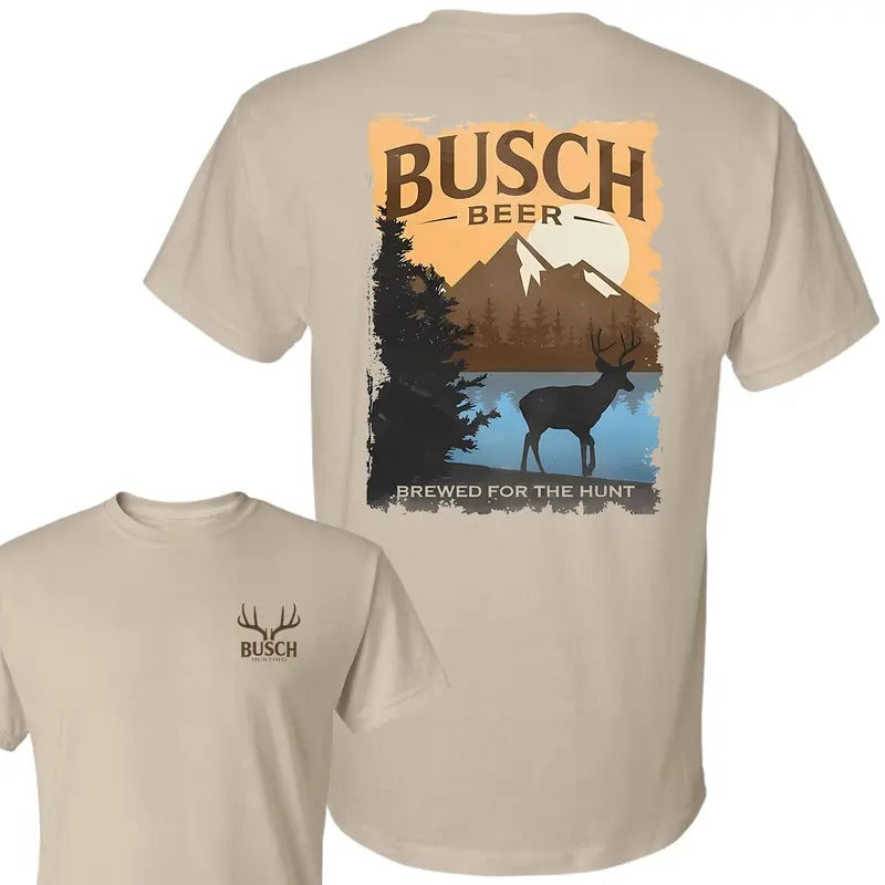 Busch Beer Brewed For The Hunt T-Shirt, Unisex T-Shirt, Full Color, For Men, For Women Hoodie, Sweatshirt | HypeCrazeTee.com