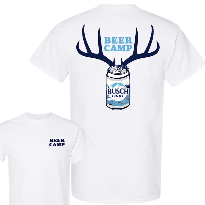 Busch Light Beer Camp T-Shirt, Summer T-Shirt, Unisex T-Shirt, For Men, For Women Hoodie, Sweatshirt | HypeCrazeTee.com