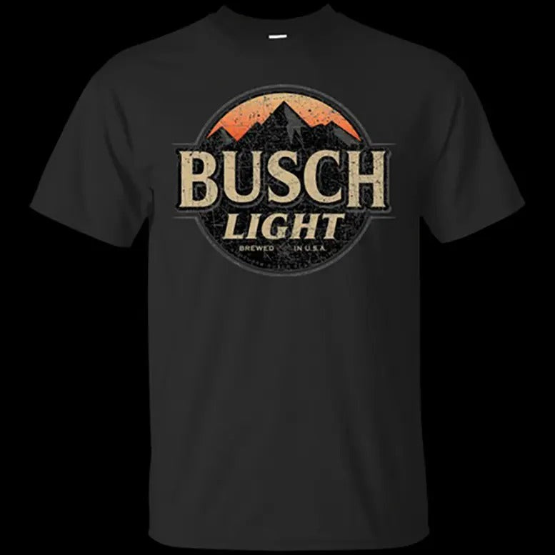 Busch Light Beer Logo Worn Label Pattern Top Menswear Streetwear Casual Operator Cotton Tropical T-Shirts, Hoodie, Sweatshirt