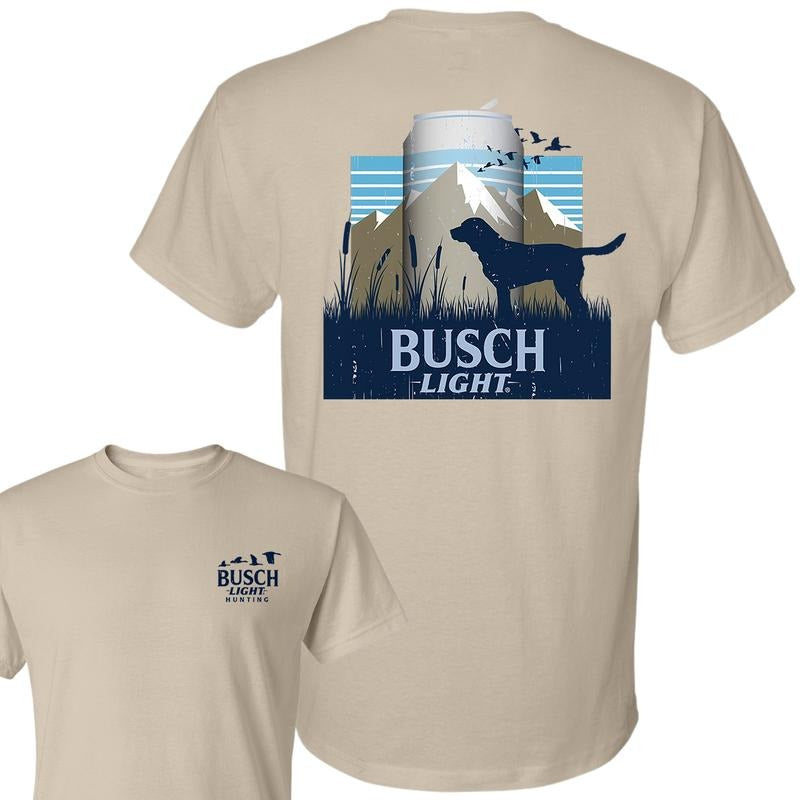 Busch Light Hunting Dog Can Scene Double Sided T-shirt, Full Color T-Shirt, For Men, For Women style 02 Hoodie, Sweatshirt