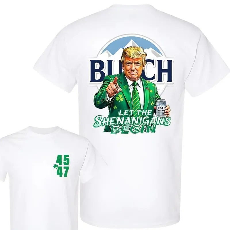Busch Light St. Patrick’s Day T-Shirt – Fun Shamrock Beer Party Tee, Unisex Menswear, Great Gift for Beer Lovers Hoodie,...