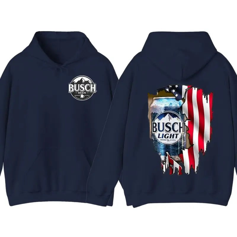Bussch Light American Flag Tee, Can Scenic Logo Custom T-shirt, Sweater and Hoodie, Gift for Men, Gift for Women....