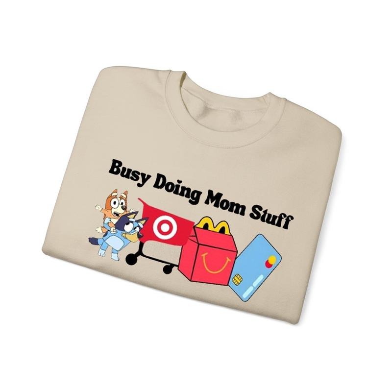 Busy Doing Mom Stuff Sweatshirt, Funny Momma Sweatshirt, Mothers day presents, Busy Mom, Iced Coffee Mom, Gift For Mom,...