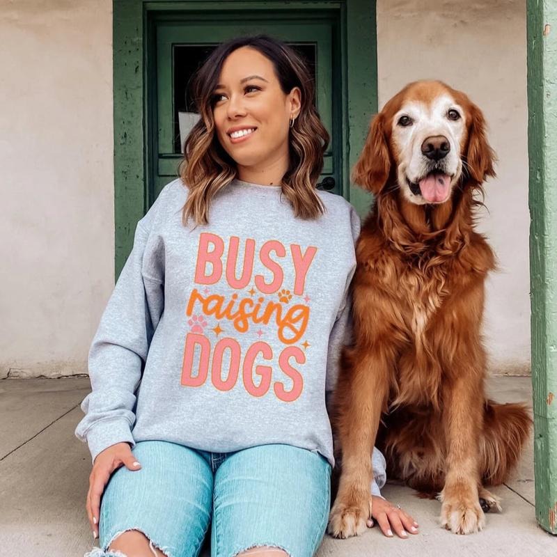Busy Raising Dogs DTF Transfers - THIS IS NOT A SHIRT Hoodie, Sweatshirt | HypeCrazeTee.com