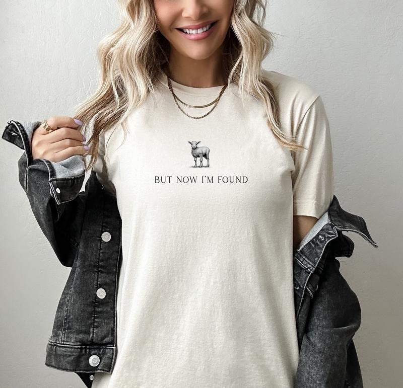 But Now I'm Found Christian T-shirt, Christian Gift, Retro Jesus Tee Hoodie, Sweatshirt | HypeCrazeTee.com