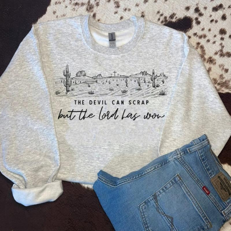 But the lord has won sweatshirt, Western clothing Sweatshirt, Country shirt, western tops, western outfits women Hoodie