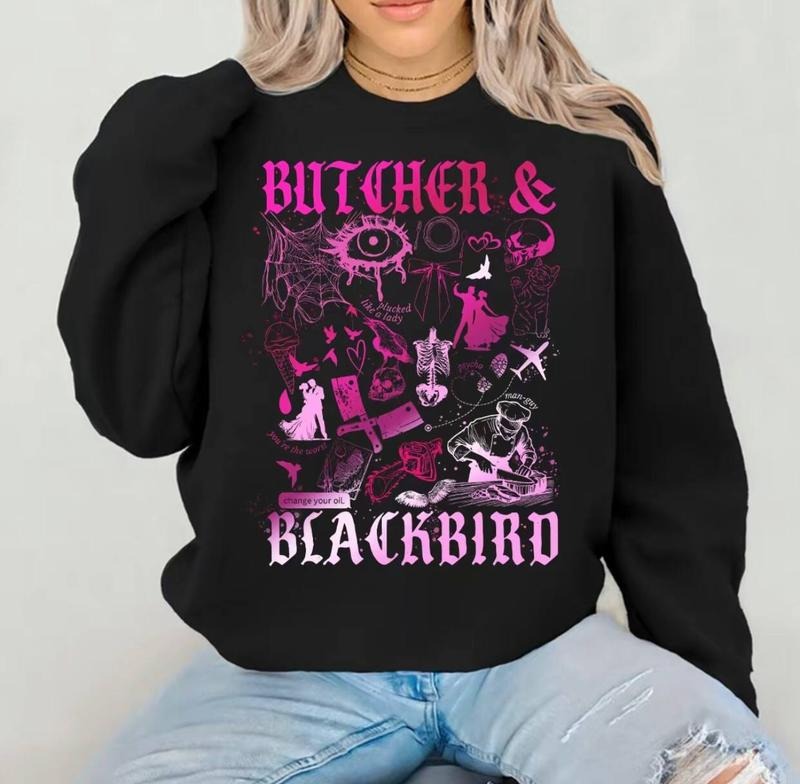 Butcher & Blackbird Fan Shirt, Dark Romance T Shirt, Gift For Bookish Lover, Brynne Inspired Book Shirt Hoodie, Sweatshirt