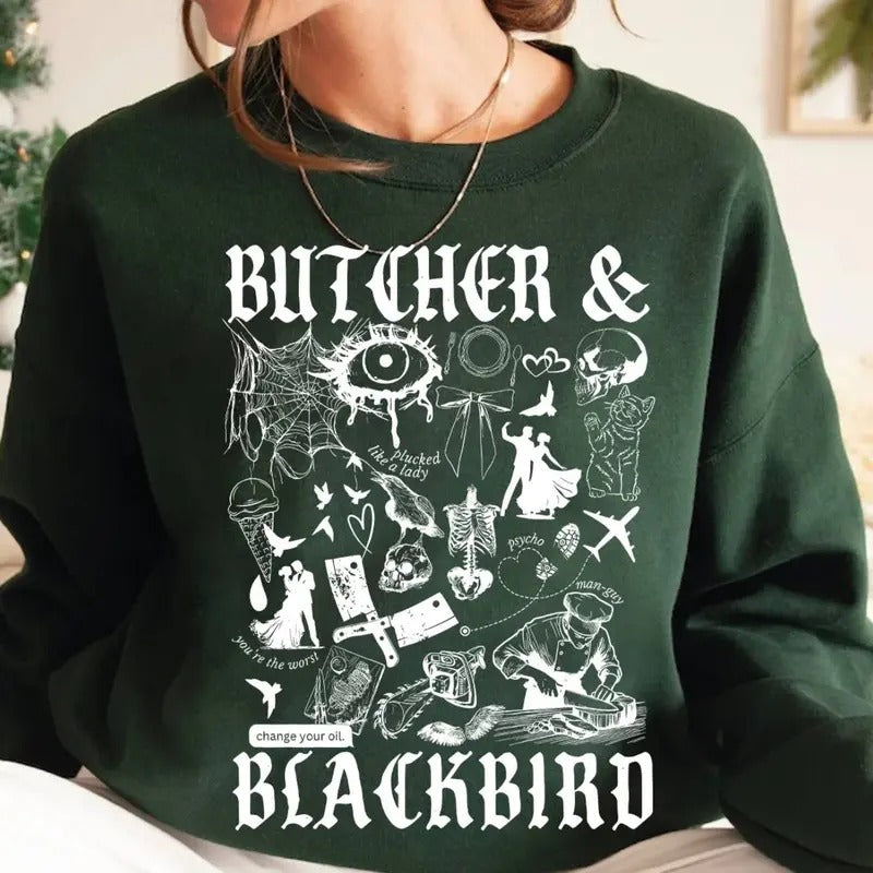 Butcher & Blackbird Fan Shirt, Dark Romance T Shirt, Orb Weaver Hoodie Sweatshirt | HypeCrazeTee.com