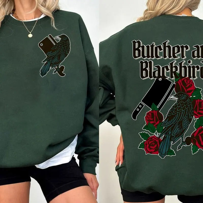 Butcher And Blackbird Sweatshirt, Booktrovert Hoodie, Dark Academia Shirt, Brynne Weaver Sweater, Dark Romance Merch