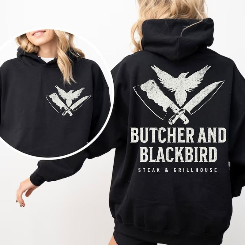 Butcher and Blackbird Booktrovert Bookish Hoodie Dark Academia - Unisex Medium-Length Fitted Casual Sweatshirt with 50%...