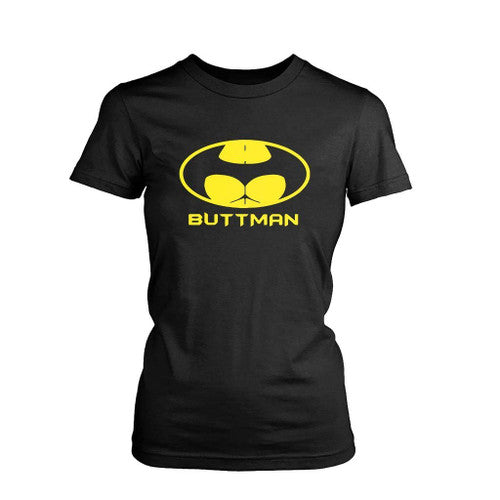 Butman Parody Batman Funny Women's T-Shirt Tee