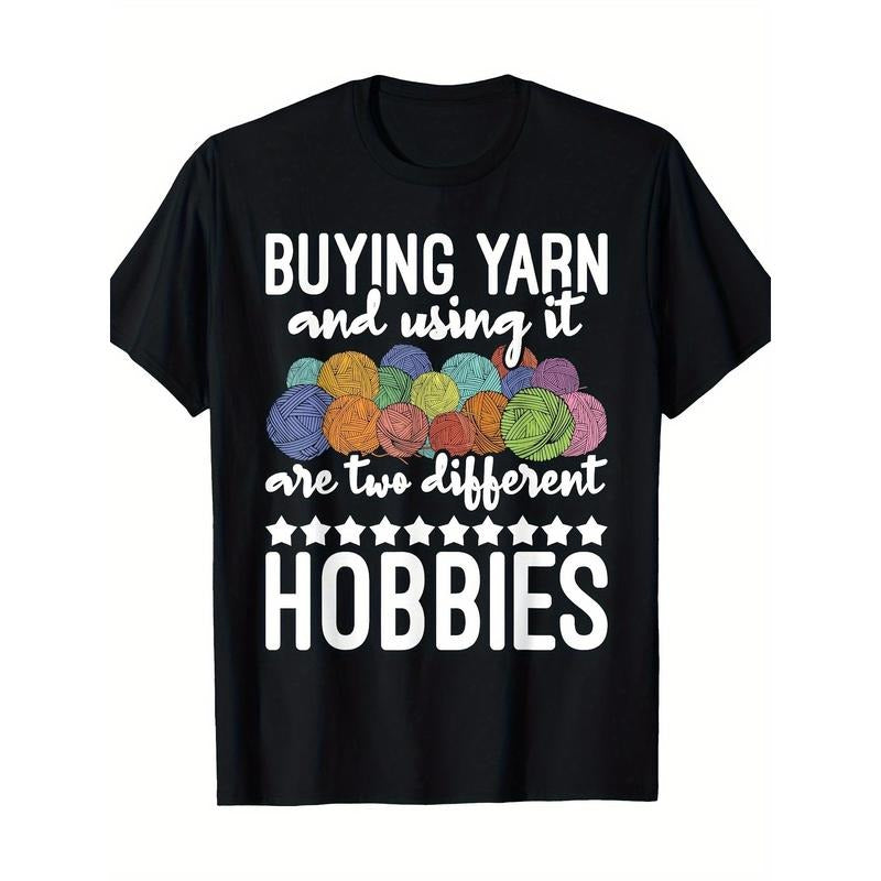 Buy yarn and use it - Knitter Crochet T-shirt -100% cotton Made in USA Hoodie, Sweatshirt | HypeCrazeTee.com