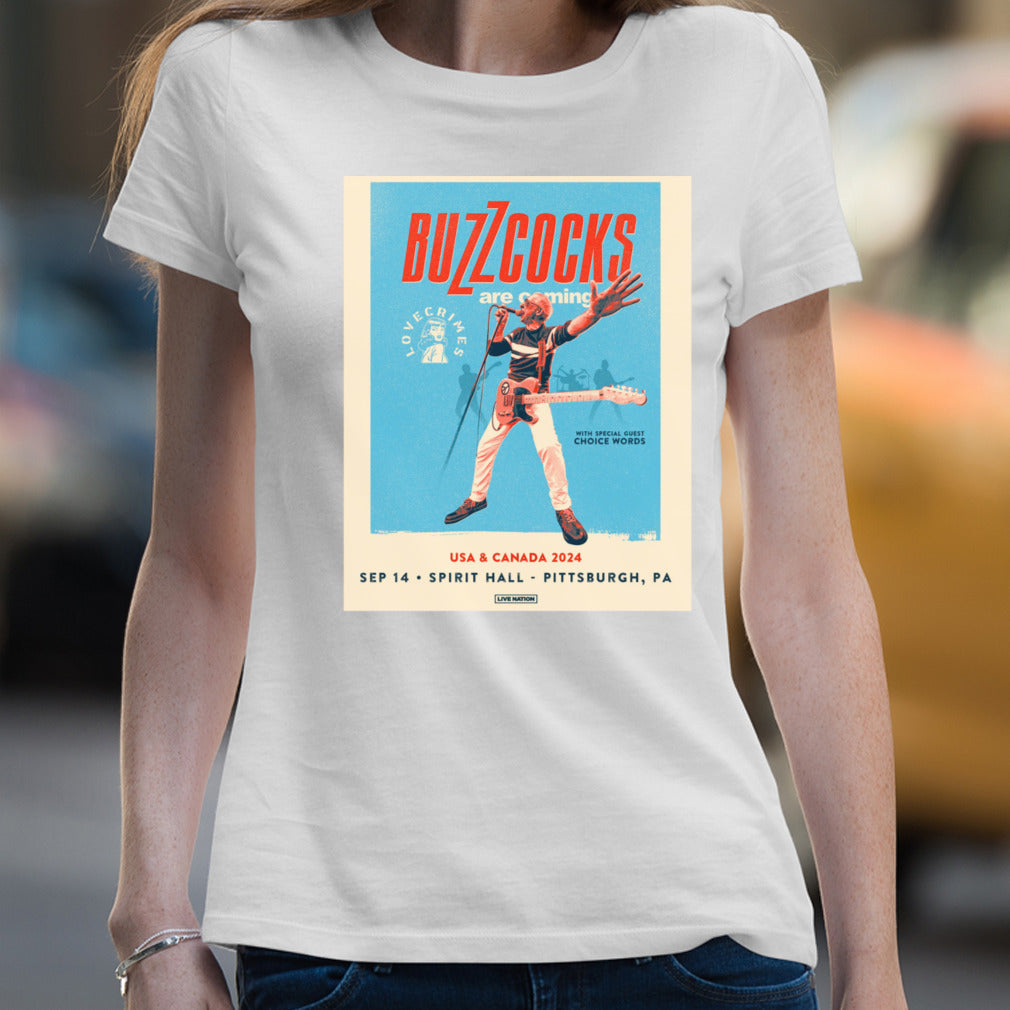Buzzcocks Are Coming 2024 Tour  shirt