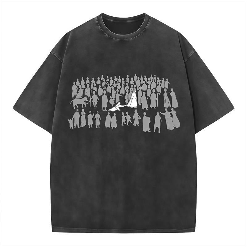 By His Wounds Christian Washed T-Shirt, Jesus T-Shirt, Jesus Tee, Christian Apparel Streetwear Gym Menswear Top Men or...