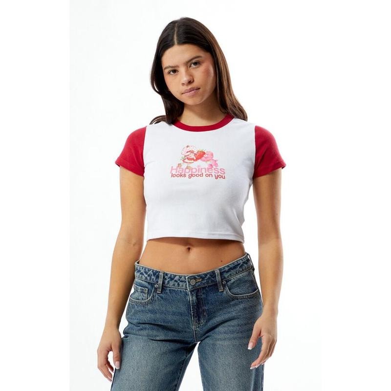 By Samii Ryan Women's Care Bears x Strawberry Shortcake Happiness Baby T-Shirt Hoodie, Sweatshirt | HypeCrazeTee.com