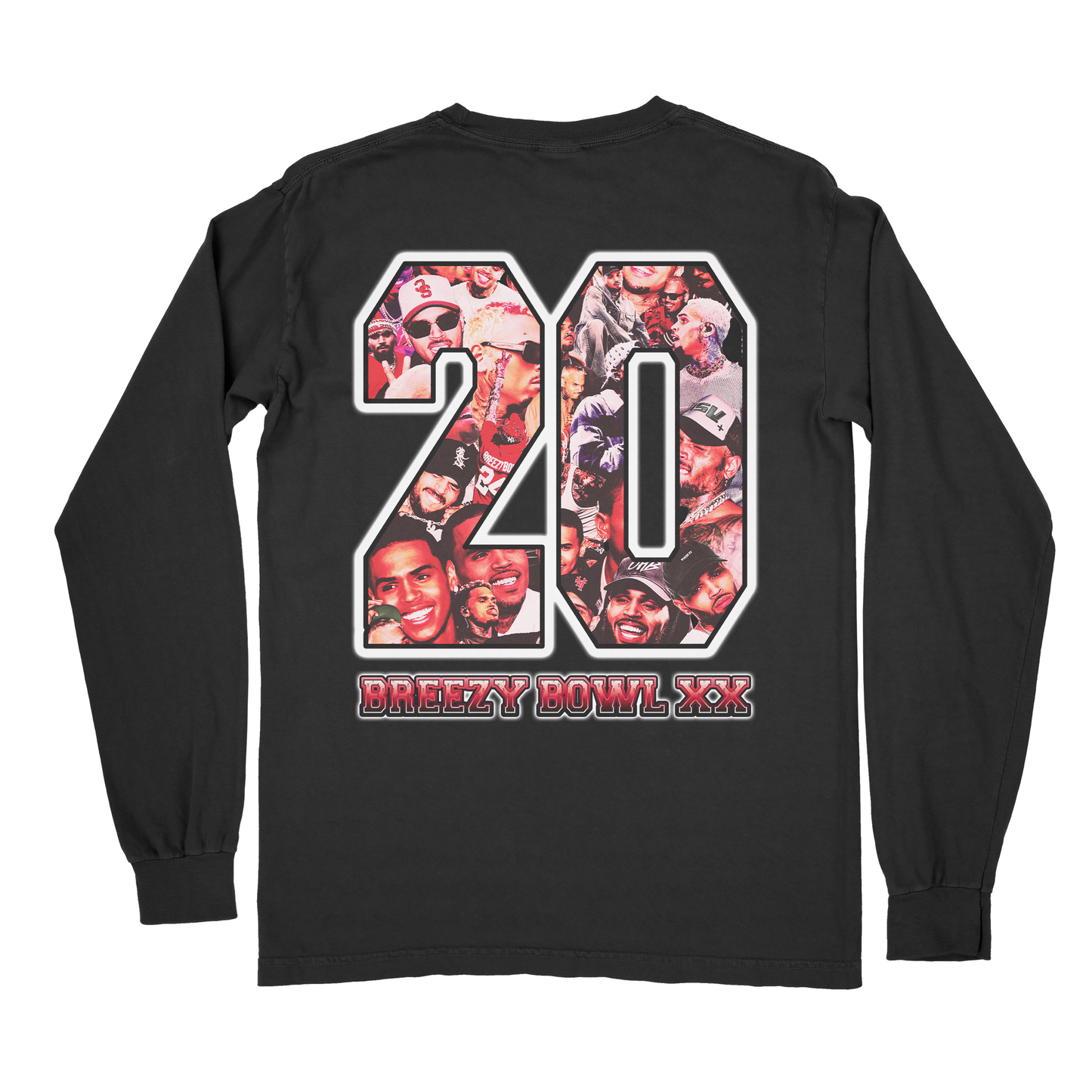 Chris Brown Breezy Bowl XX Long Sleeve – Limited Edition Concert Shirt, Vintage R&B Streetwear, Unisex Fan Apparel