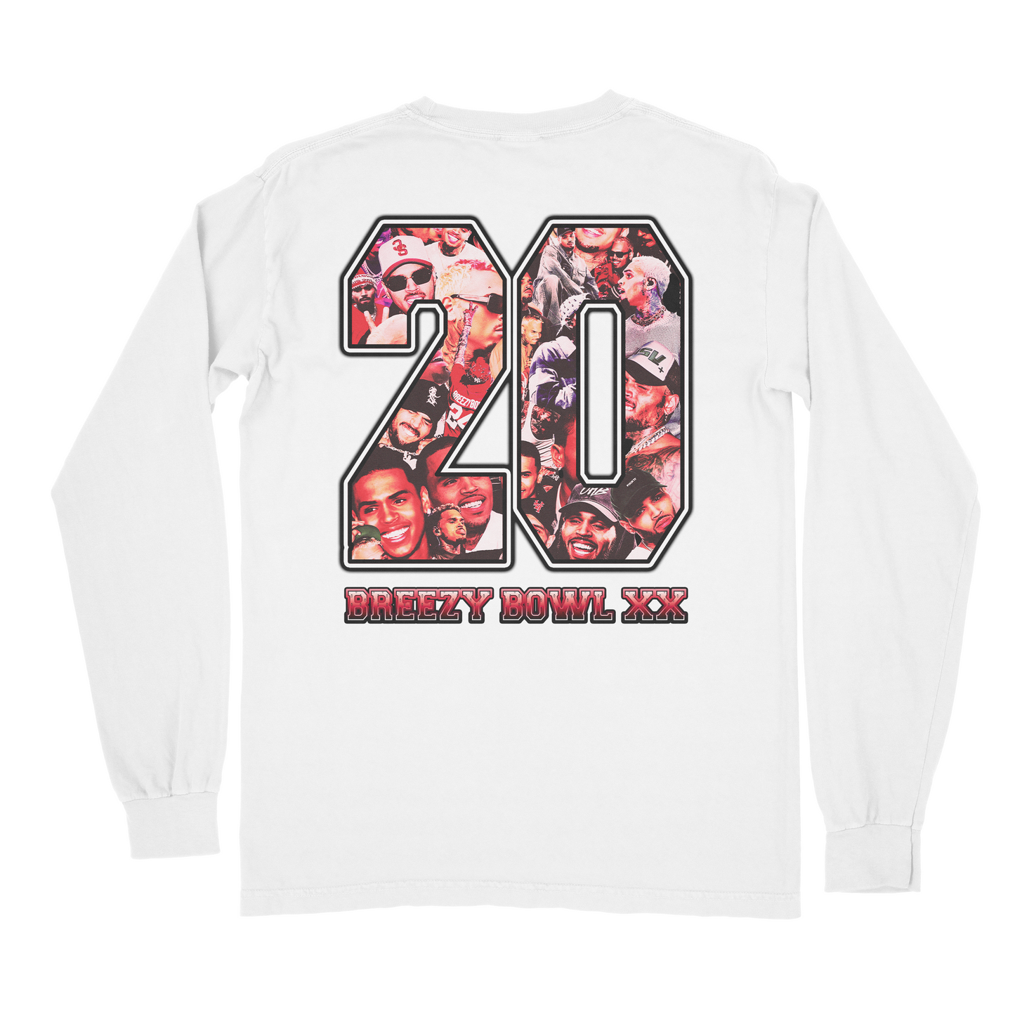 Chris Brown Breezy Bowl XX Long Sleeve – Limited Edition Concert Shirt, Vintage R&B Streetwear, Unisex Fan Apparel