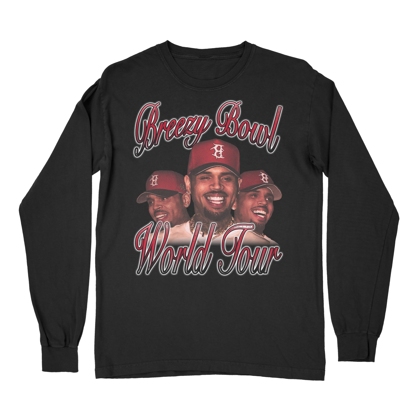 Chris Brown Breezy Bowl XX Long Sleeve – Limited Edition Concert Shirt, Vintage R&B Streetwear, Unisex Fan Apparel