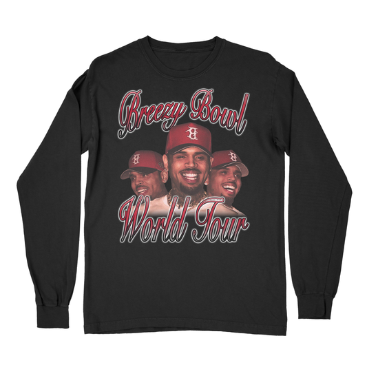 Chris Brown Breezy Bowl XX Long Sleeve – Limited Edition Concert Shirt, Vintage R&B Streetwear, Unisex Fan Apparel