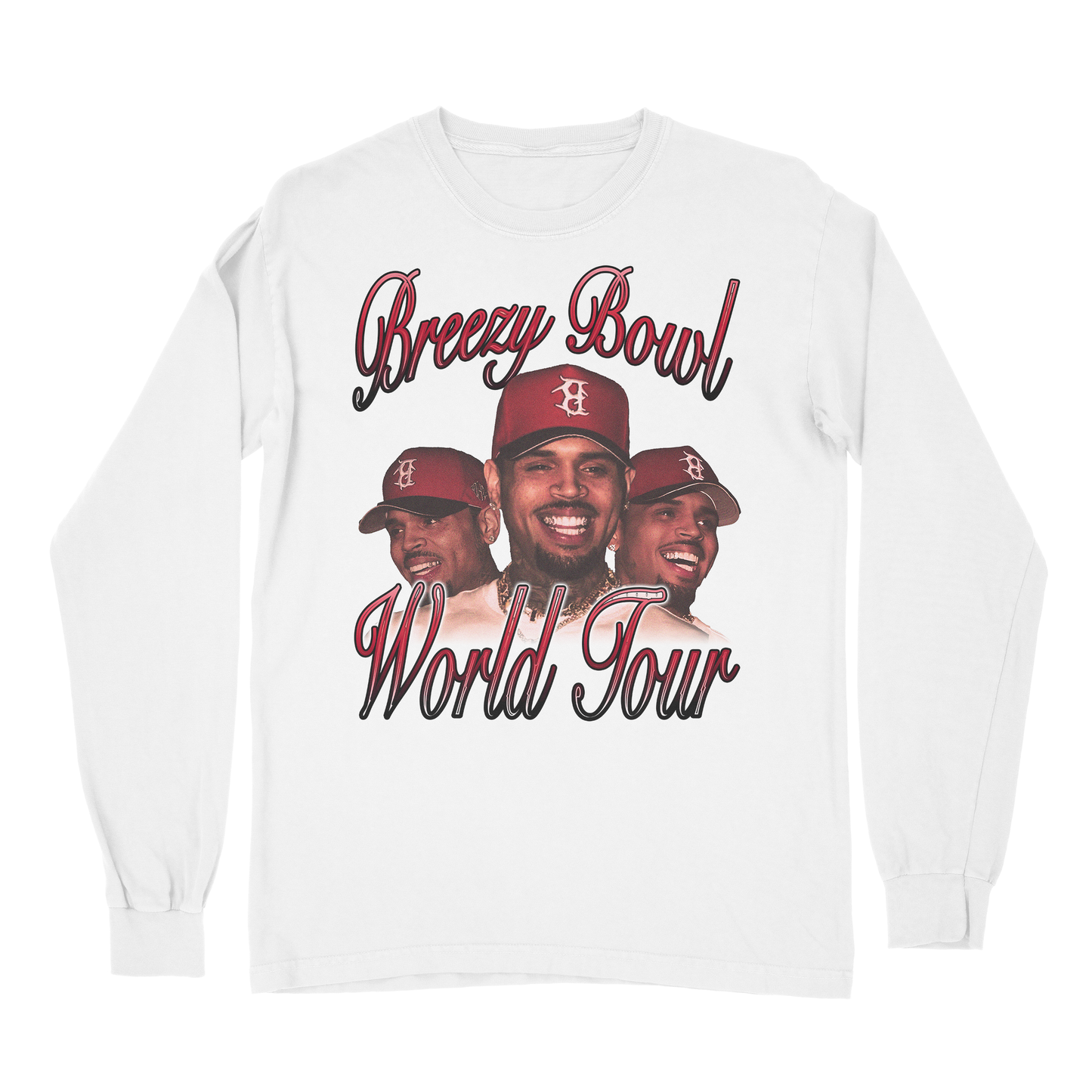 Chris Brown Breezy Bowl XX Long Sleeve – Limited Edition Concert Shirt, Vintage R&B Streetwear, Unisex Fan Apparel