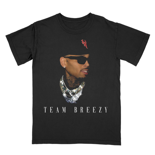 Team Breezy Chris Brown T-Shirt - Graphic Tee, R&B Fan Club Merch, Unisex Cotton Shirt, Music Lover Gift