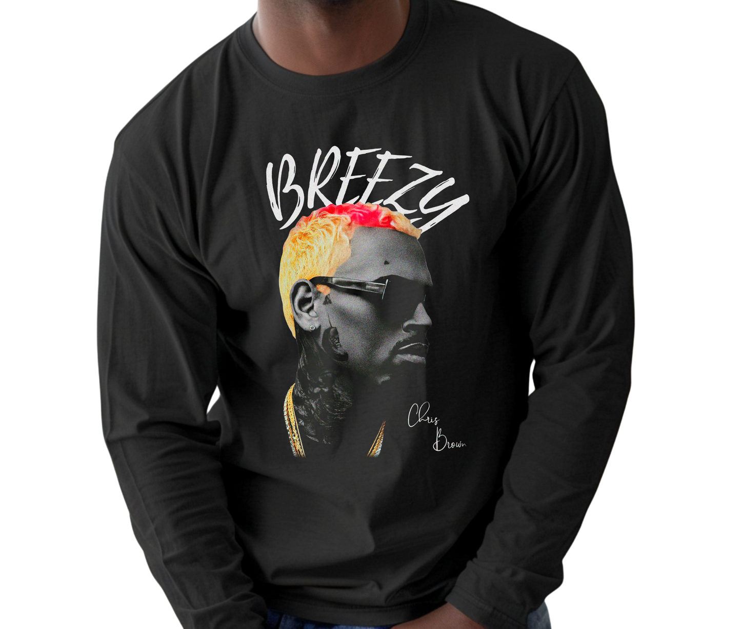 Chris Brown Vintage Streetwear Long Sleeve T-Shirt – Retro Concert Merch Shirt, Unisex Fan Gift