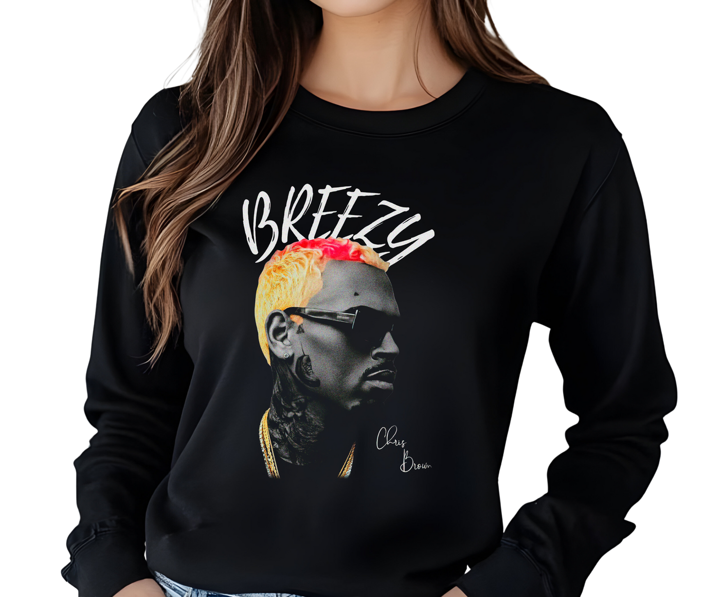 Chris Brown Vintage Streetwear Long Sleeve T-Shirt – Retro Concert Merch Shirt, Unisex Fan Gift