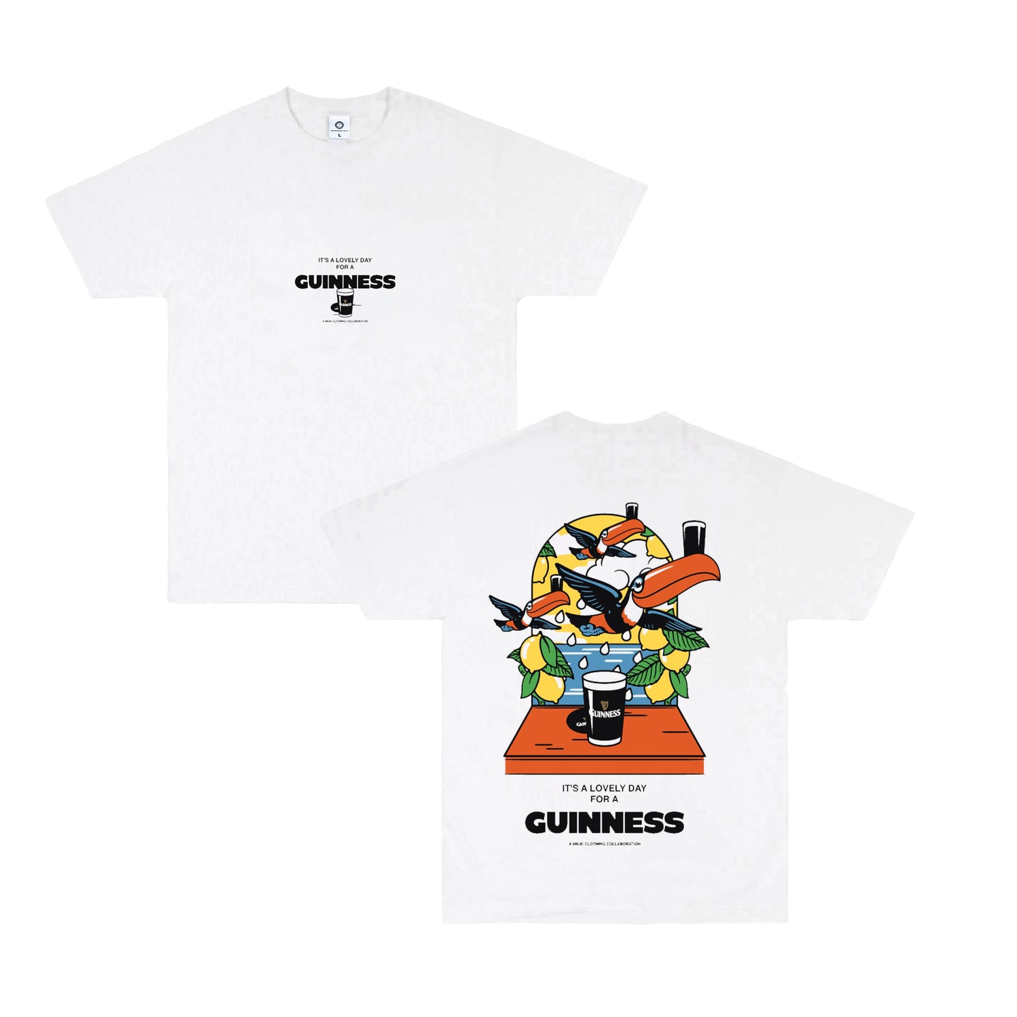 Guinness x UN:IK 'Lovely Drops' Tee - White