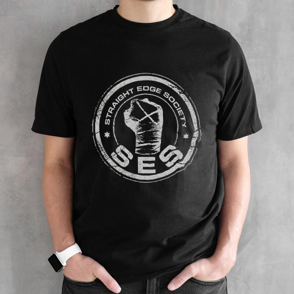 CM Punk Straight Edge Society SES T shirt