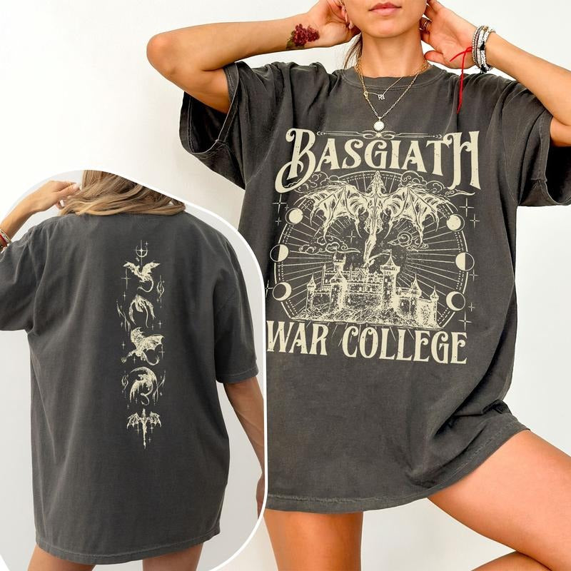 [COMFORT COLORS] Basgiath War College Shirt Fourth Wing Dragon Riders Shirt Riders Quadrant Bookish Readers T-Shirts, Hoodie, Sweatshirt