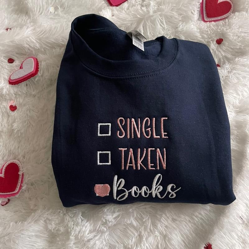 CUSTOM VALENTINES DAY SWEATSHIRT EMBROIDERED SWEATSHIRT GIFTS FOR VALENTINE DAY T-Shirts, Hoodie | HypeCrazeTee.com