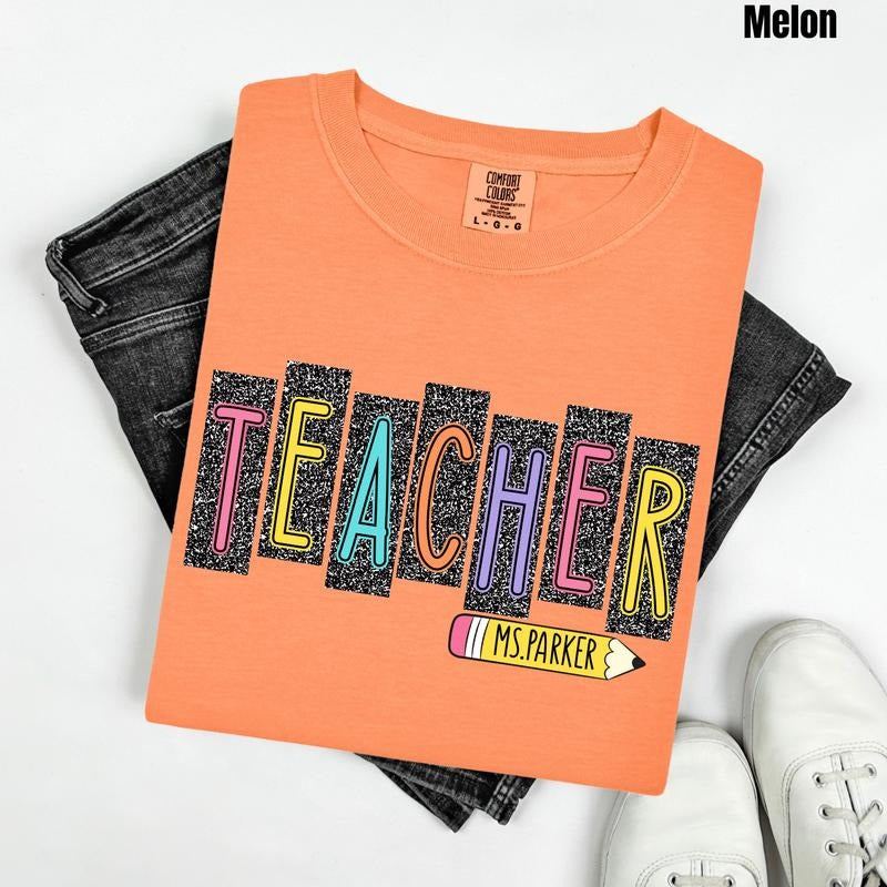 *CUSTOMIZABLE* Composition Teacher Comfort Colors T-Shirt 'NLB Hoodie, Sweatshirt | HypeCrazeTee.com