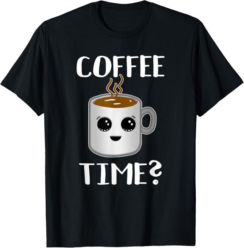 100% Cotton Cute Coffee Time Joke - Great Brew Enthusiast / Cafe Barista T-Shirt Hoodie, Sweatshirt | HypeCrazeTee.com