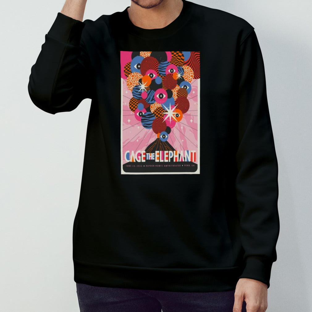 Cage The Elephant Neon Pill Tour 2024 Bend, OR Poster Shirt