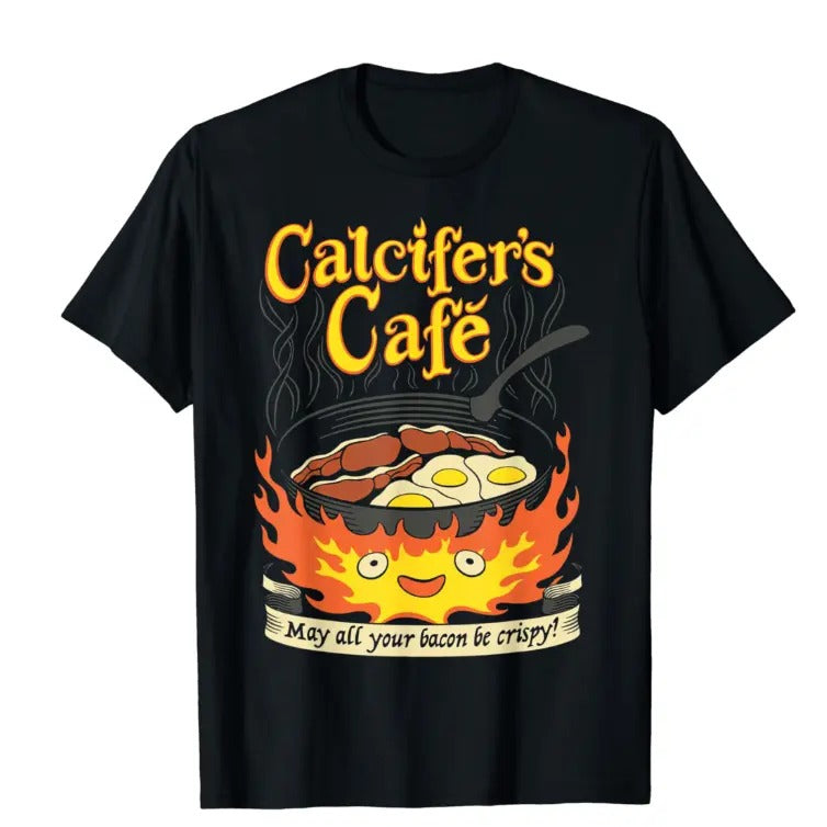 Calcifer's Cafe - Howl's Moving Castle Themed T-shirt Hoodie, Sweatshirt | HypeCrazeTee.com
