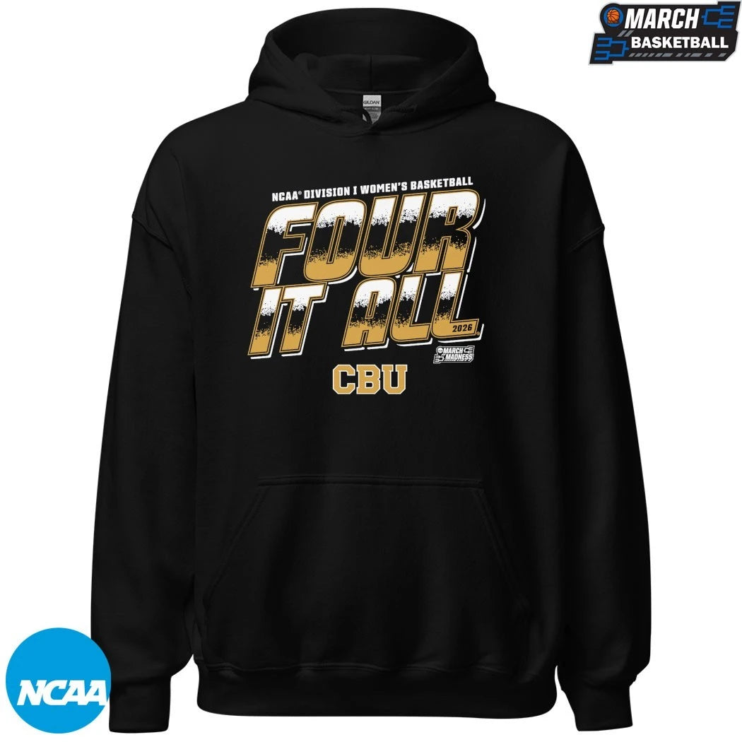 California Baptist Lancers Four It All NCAA Women’s Basketball March Madness 2026 T-shirts