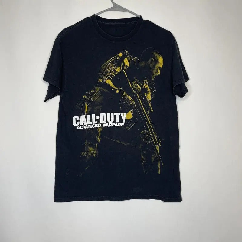 Call of Duty Advanced Warfare Graphic T-Shirt Video Game Promo Size T-Shirt Cotton Menswear Cotton Menswear Top...