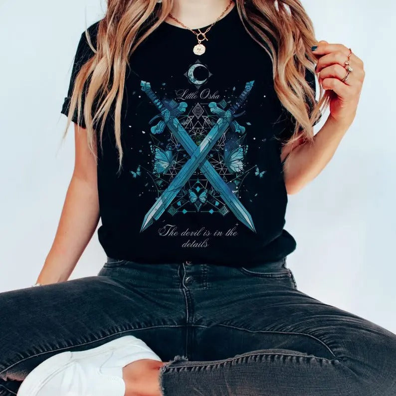 Callie Harts Quicksilver T-Shirt, Little Osha Graphic, Callie Hart, great for casual wear and unique gift Cotton Crewneck...