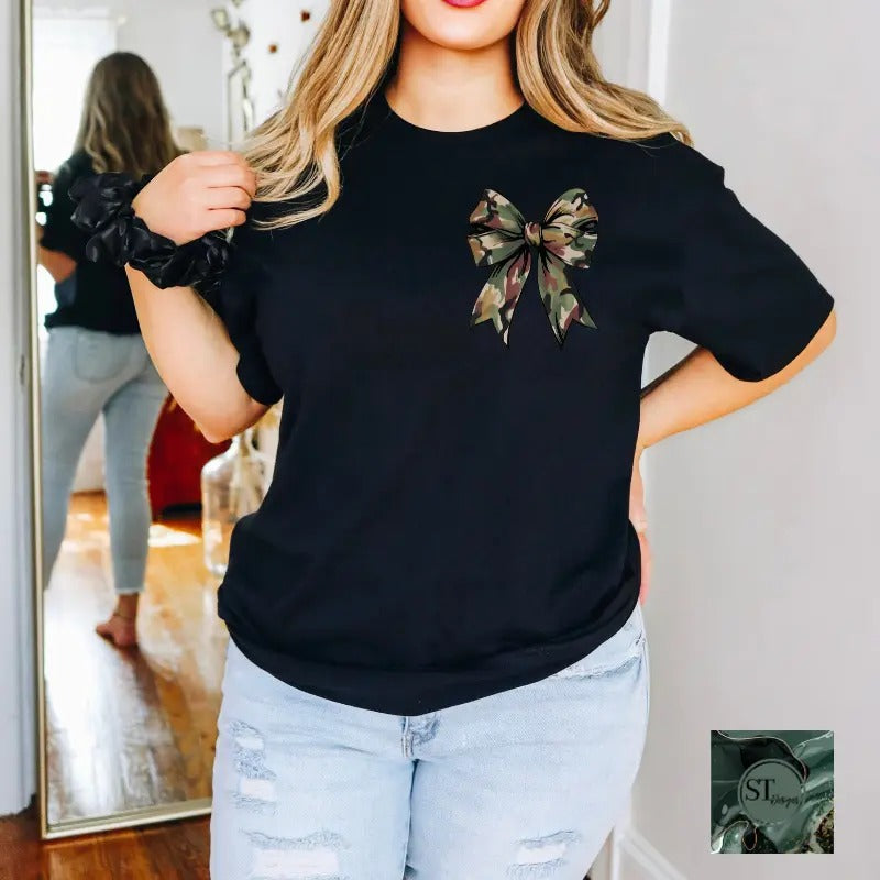 Camo Boy Mama Black T-Shirt Womenswear Top Hoodie, Sweatshirt | HypeCrazeTee.com