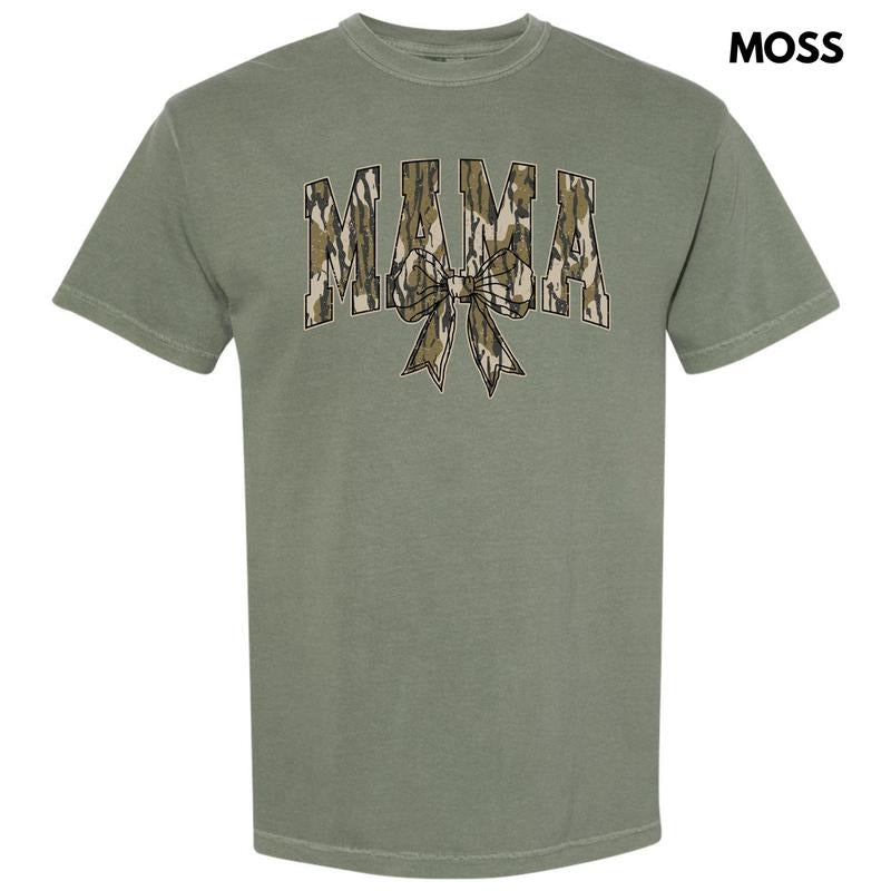 Camo Mama Bow Comfort Colors T-Shirt 'NLB' Hoodie, Sweatshirt | HypeCrazeTee.com