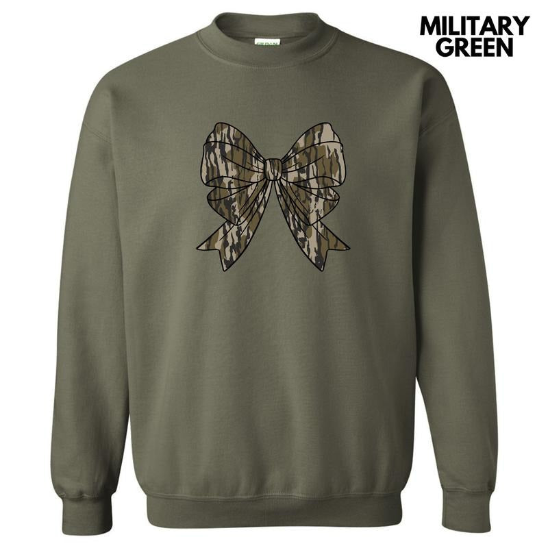 Camouflage Bow Sweatshirt 'NLB' T-Shirts, Hoodie | HypeCrazeTee.com