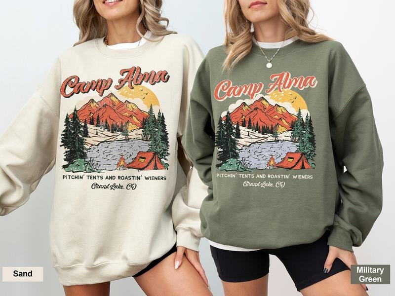 Camp Bachelorette Sweatshirts Camp Bach Crew Summer Camp Bach Crewneck Lake Bachelorette Sweatshirt Mountain Bachelorette...