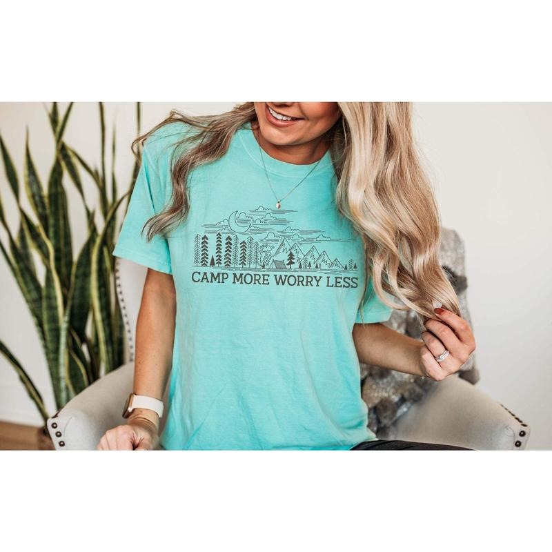 Camp More Worry Less BL T-Shirt Hoodie, Sweatshirt | HypeCrazeTee.com
