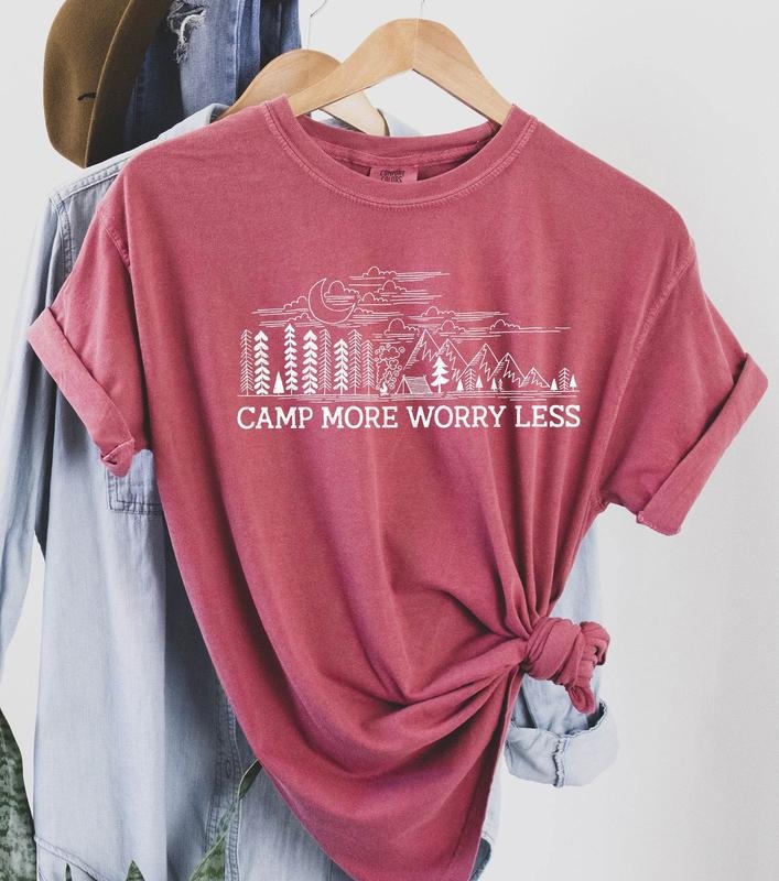 Camp More Worry Less T-Shirt Hoodie, Sweatshirt | HypeCrazeTee.com