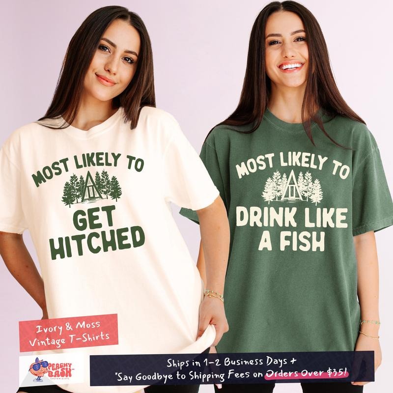 Camping Bachelorette Shirts Most Likely Camp Shirts Cabin Crew Shirt Cabin Bachelorette Party Shirts Camping Crew T-Shirts, Hoodie, Sweatshirt