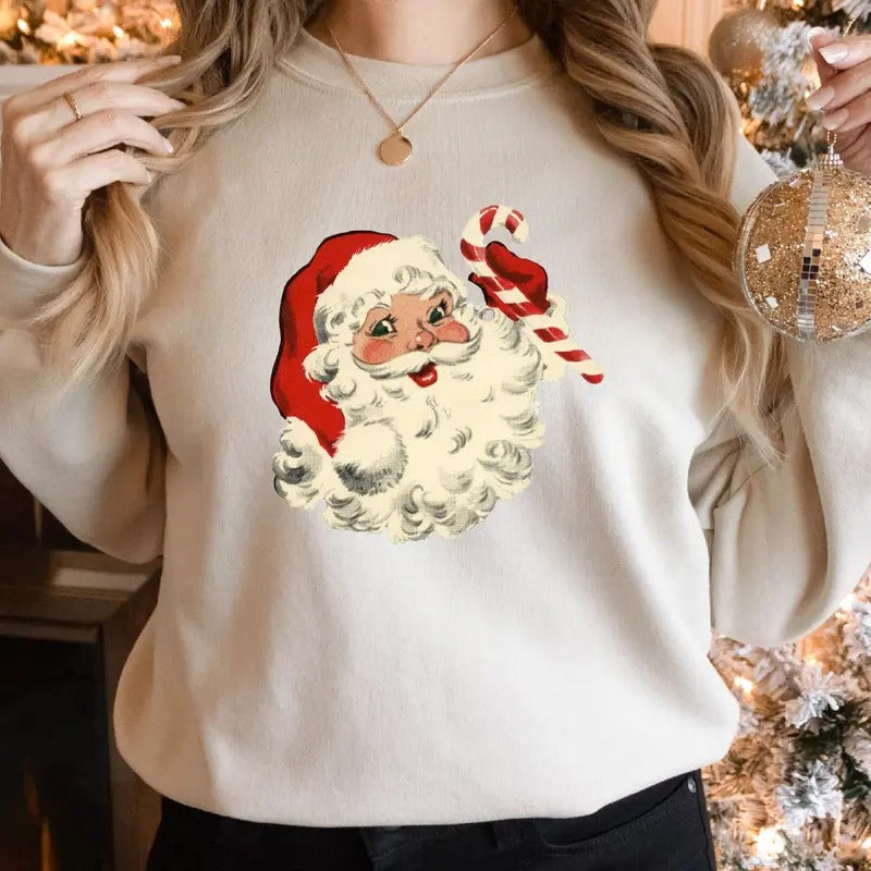 Candy Santa Cute Santa Festive Perfect Holidays Cozy Warm Family Friendly Shirt T-Shirts, Hoodie, Sweatshirt