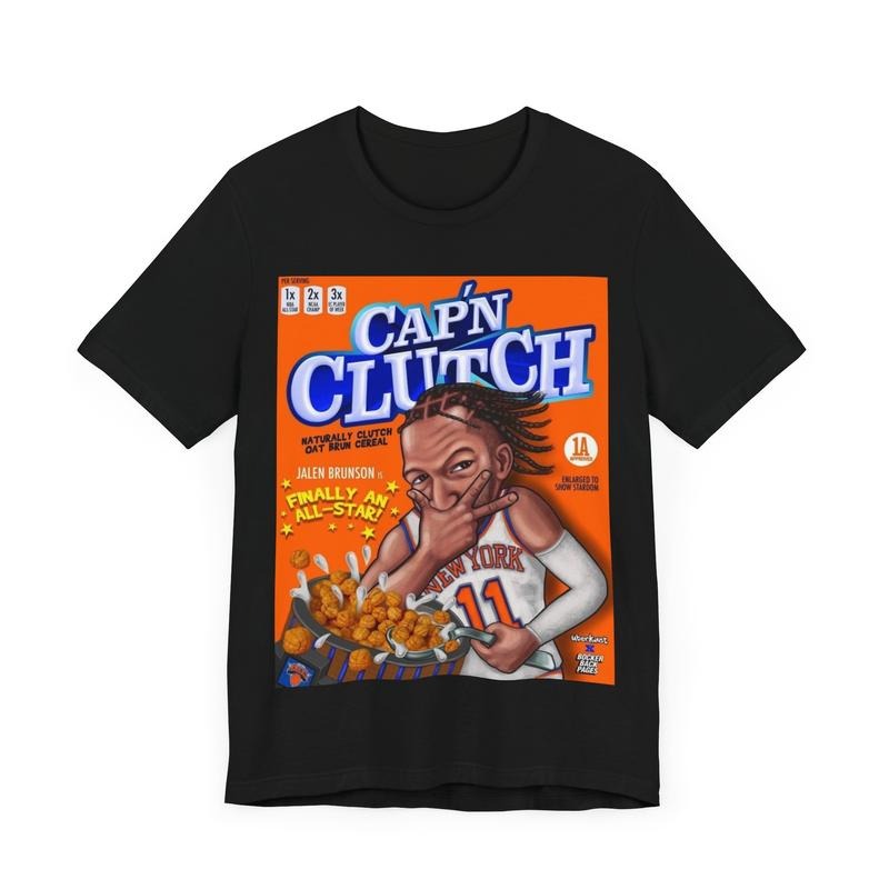 Cap'N Clutch Jalen Brunson New York T-Shirt, Gift For Fan Hoodie, Sweatshirt | HypeCrazeTee.com