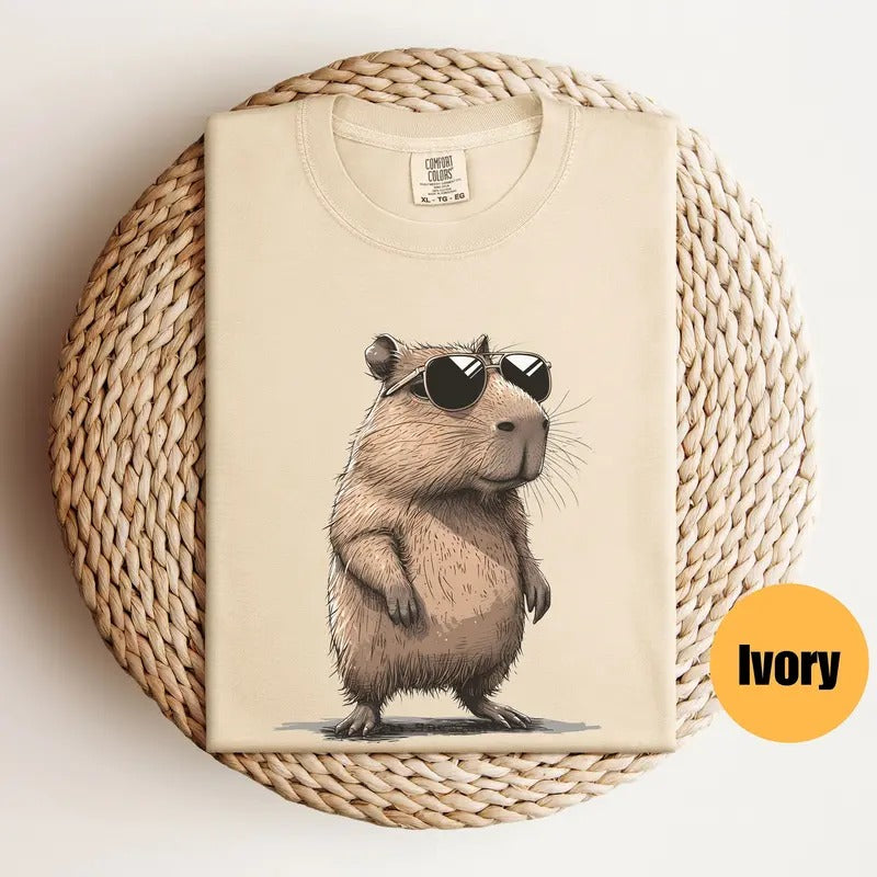 Capybara Shirt, Capybara T-Shirt, Meme Shirt, Capybara Tshirt Hoodie, Sweatshirt | HypeCrazeTee.com