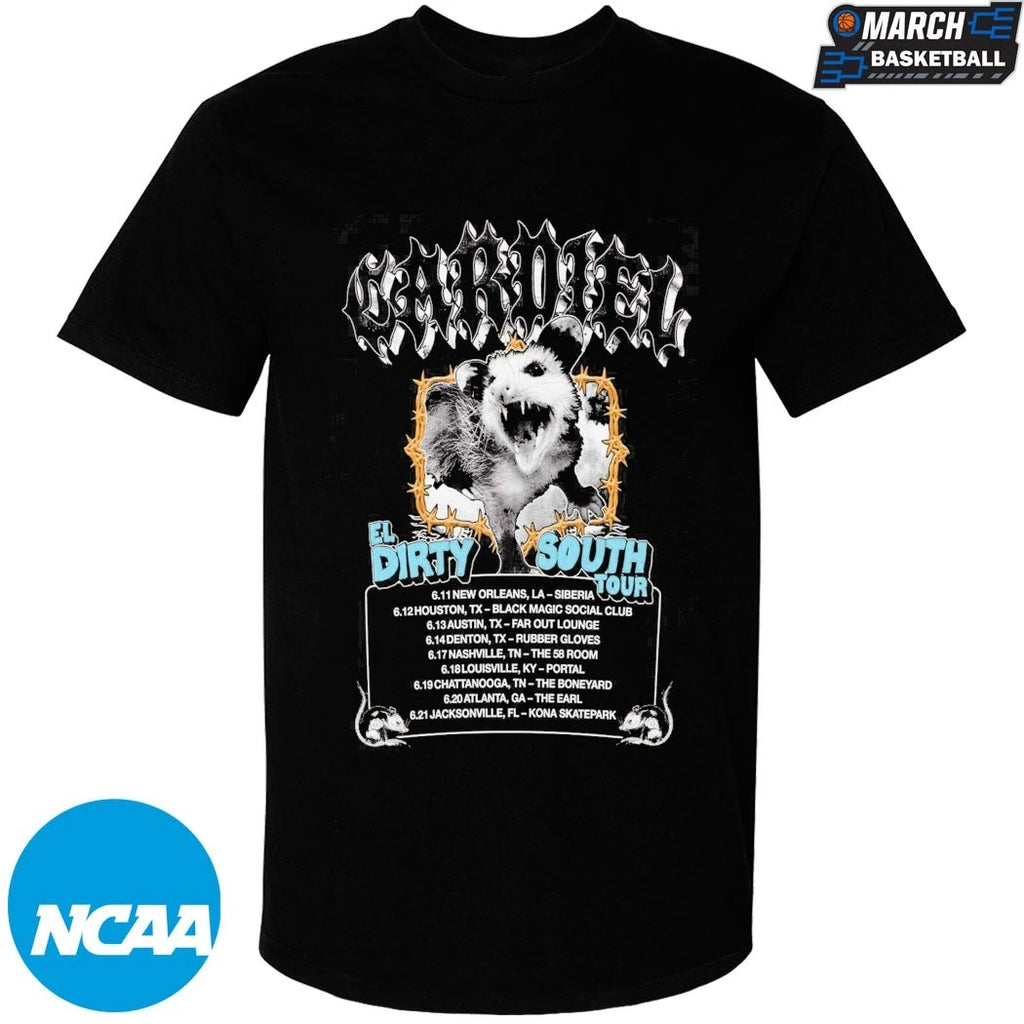 Cardiel 2026 El Dirty South Tour T-Shirts